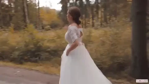 Runaway Bride Sucks Cock in Woods & Room 😈💍🍆