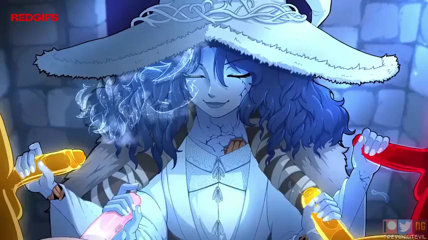 Ranni's Slutty Double Handjob on Massive Cock 🍆💦 (Elden Ring Hentai)