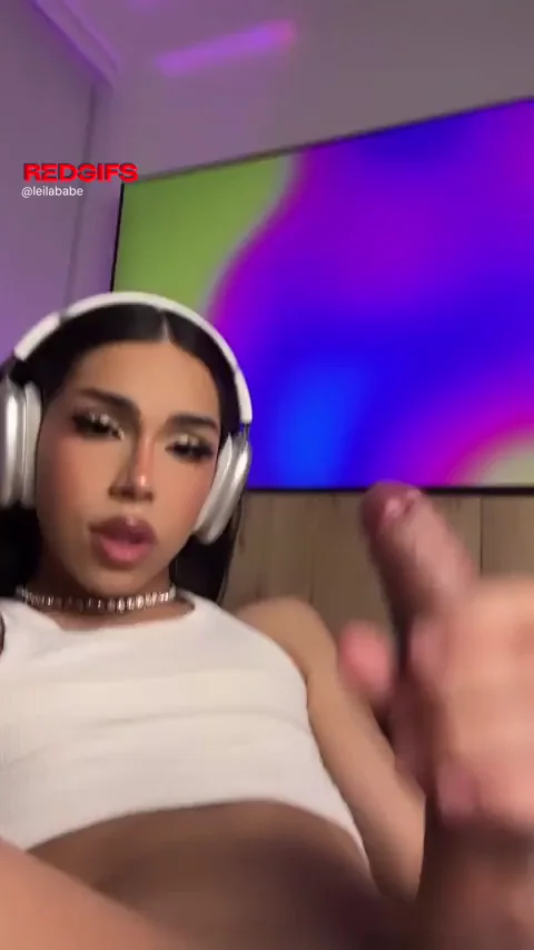 Trap Babe Teases: Staring at My Massive Cock? 🍆😈