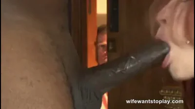 BBC Slut Worships Massive Black Cock