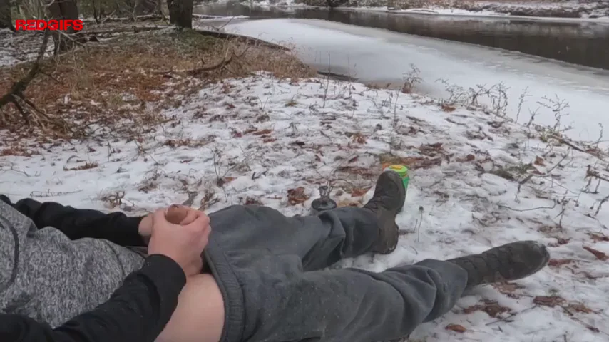 Freezing Balls Jerk-Off: Outdoor Cock Stroke in Snowy Wilds