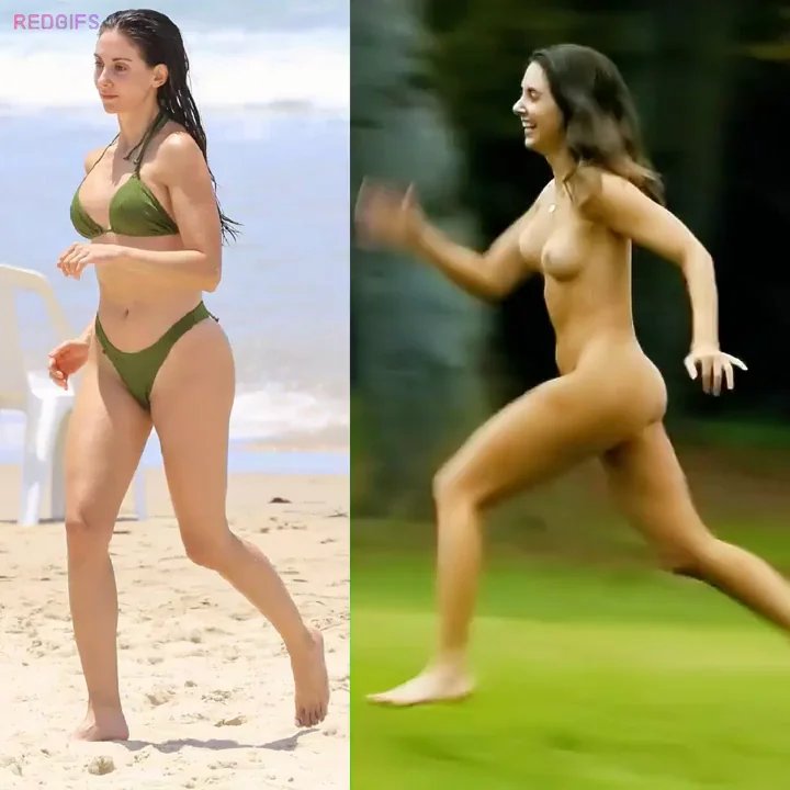 Alison Brie Bikini to Bare Nude Run 🏖️🔥🍑