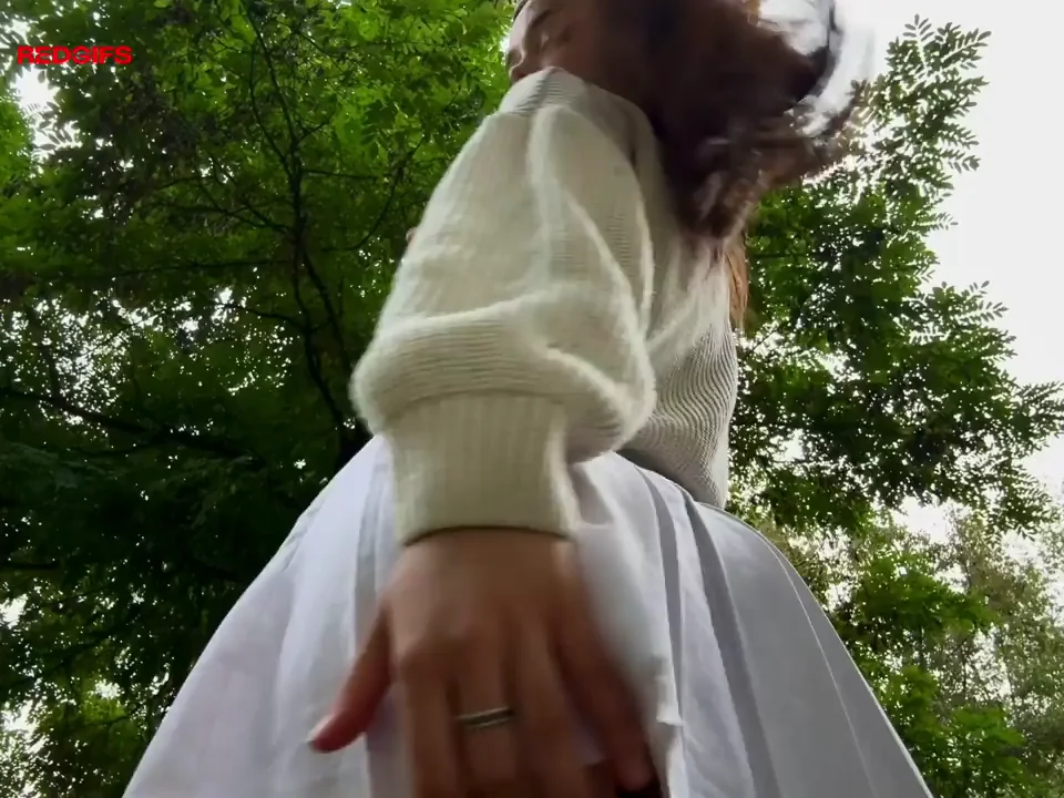 I like showing my panties in public, it's so exciting
