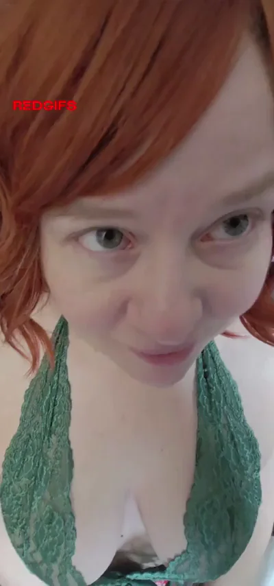 Redhead wife gets face blasted with cum