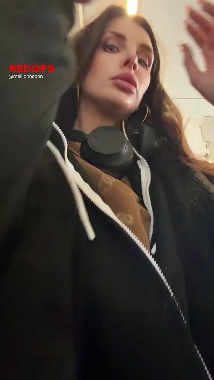 Train Tease: Busty Slut Flashes Massive Tits