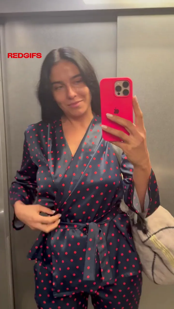 Elevator Slut Flashes Massive Fake Tits for Mirror Selfies