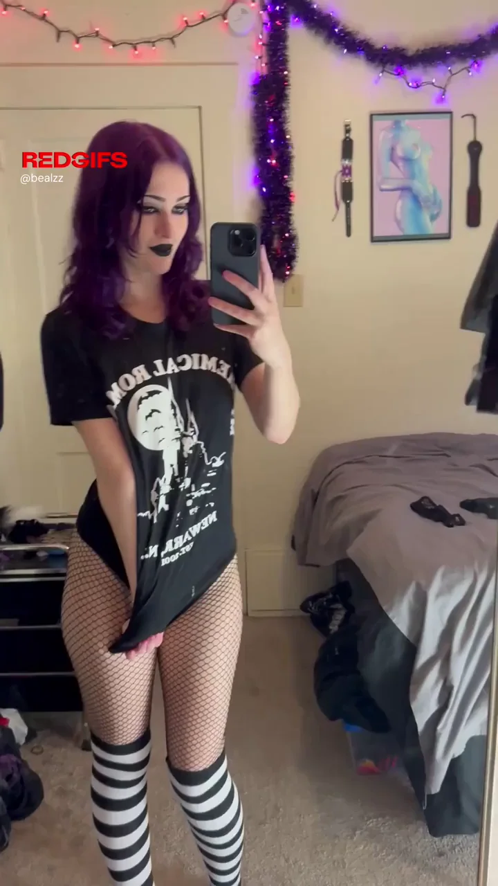 No better combo than fishnets and no panties