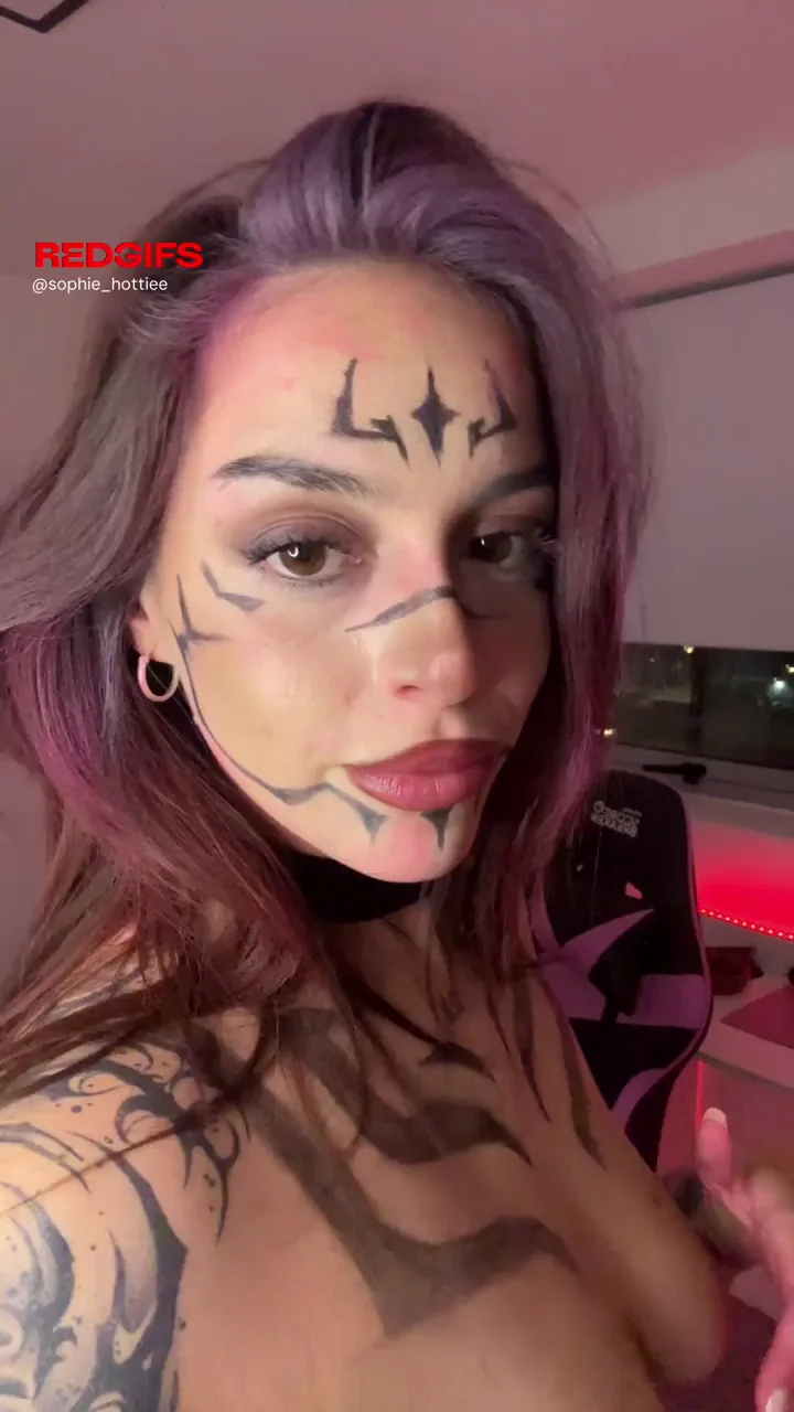 Sophie as Sukuna: Tattooed Tits Tease Cosplay