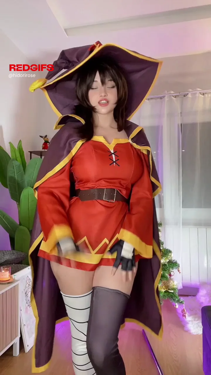 Megumin from Konosuba first fuck machine experience by Hidori Rose