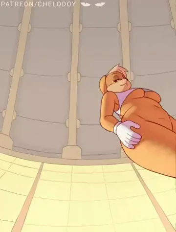 Lola Bunny warming up before a game (CHELODOY) [Space Jam]