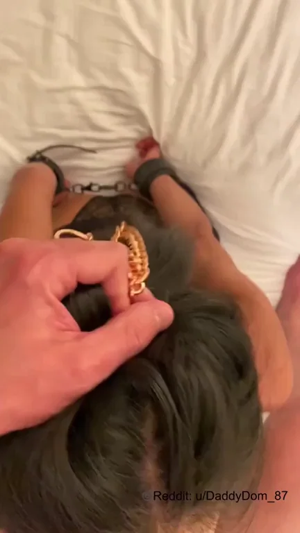 Petite and restrained Asian wifey loves to deepthroat and choke on cock. Is yours next ?? [OC]