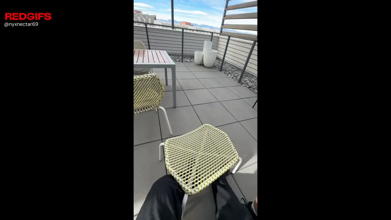 We got horny on the hotel rooftop