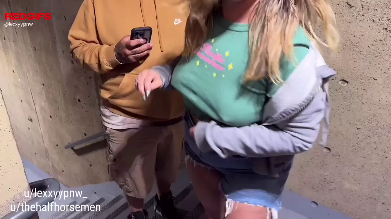 Sucked and fucked 2 cocks in a public parking garage.. it was worth the risk