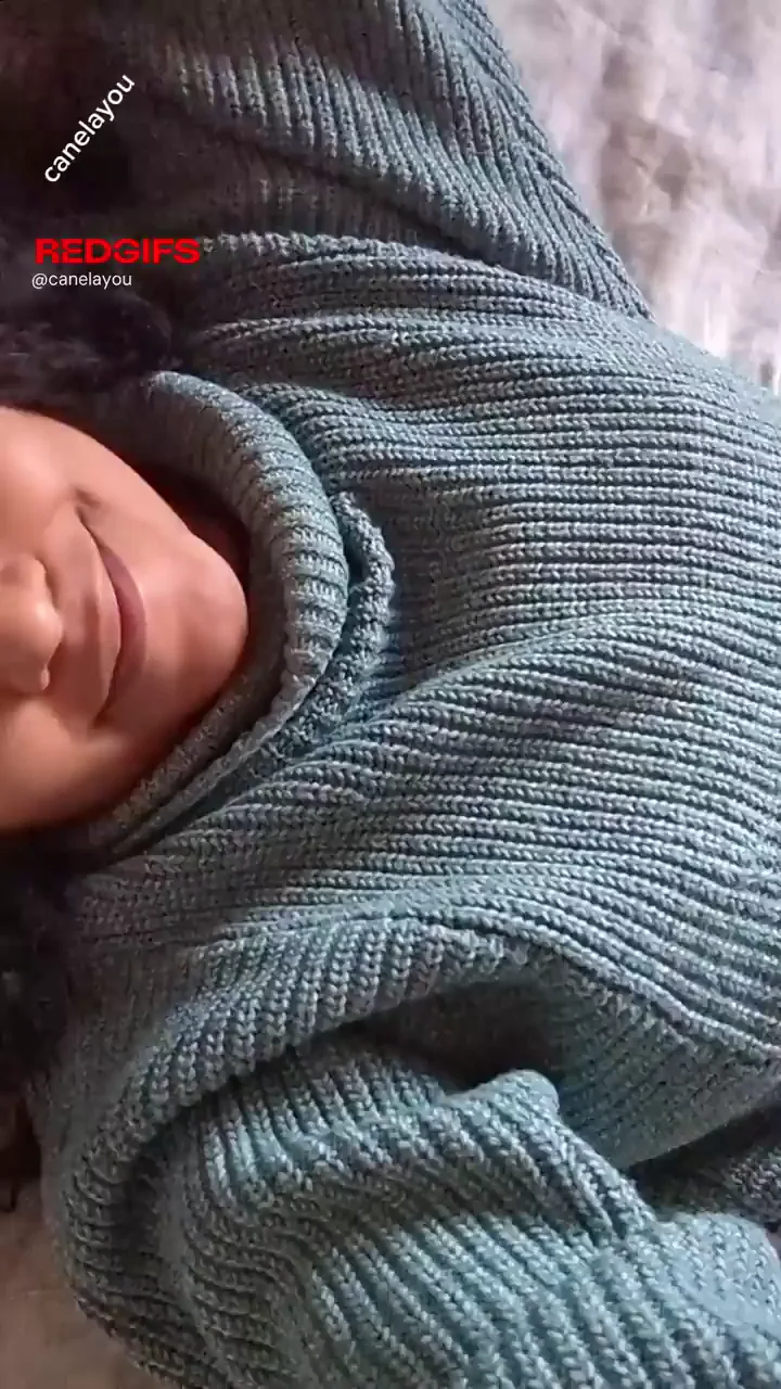 Winter Sweater Slut's Dripping Pussy Tease