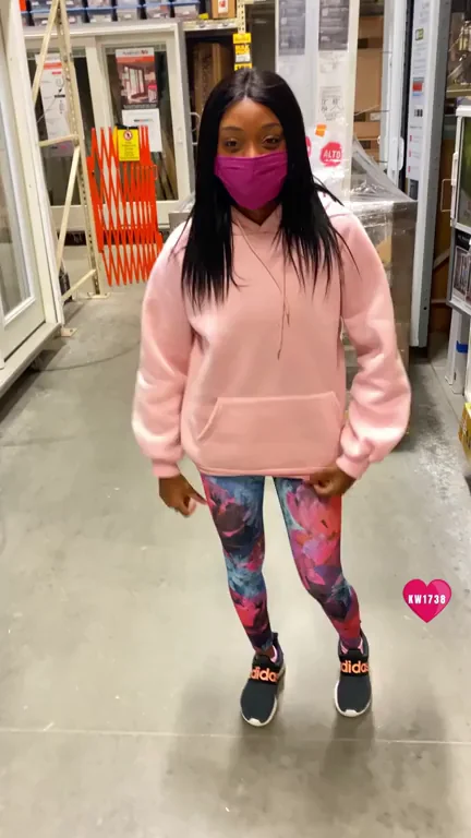 tomorrow’s Monday...so you know what that means, I get to tease my shy coworker again with my perky tits ? and yes I’m always at Home Depot