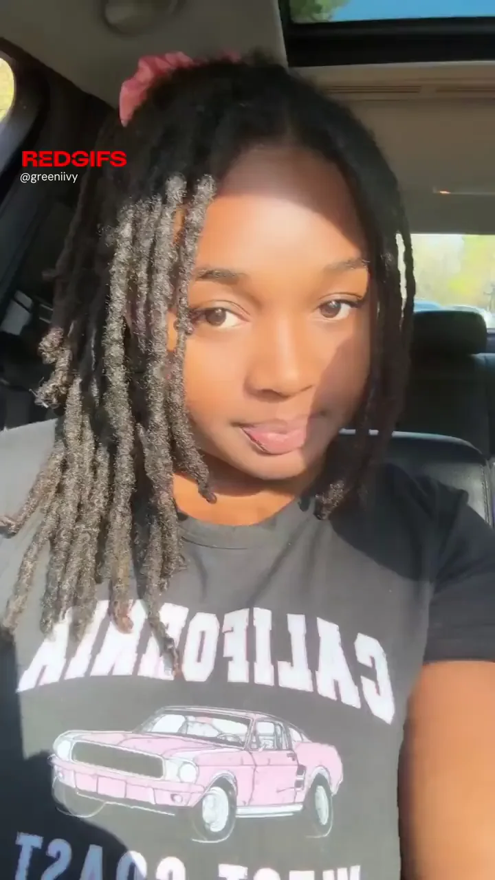 Ebony Babe's Massive Tits Tease in the Car Ride