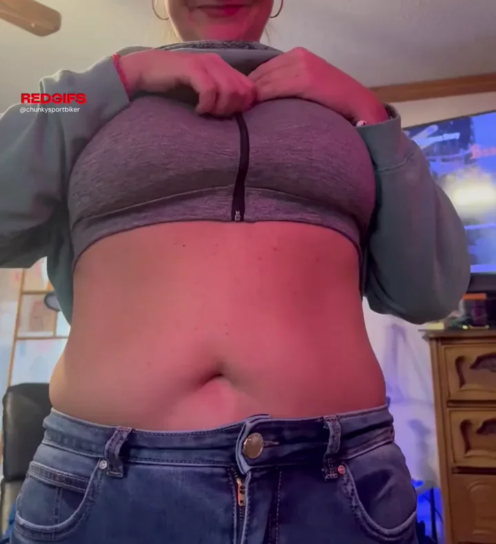 GILF's Monday Blues Buster: Zipper Tease to Massive Natural Jugs