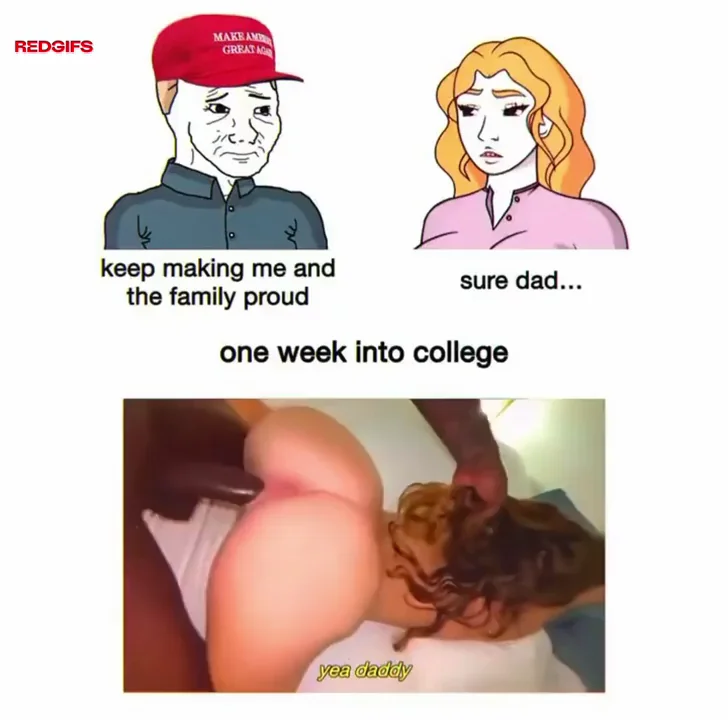 Proud Daddy's BBC Fills College Slut's Pussy 😈🍆💦