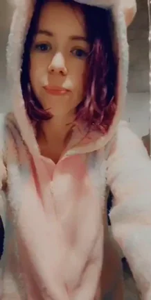 Cute Unicorn Babe Takes a Hit and Flashes Her Perky Tits