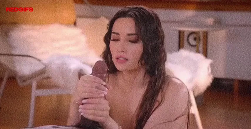she’s not stroking him, she’s worshipping him 🙇🏻‍♀️