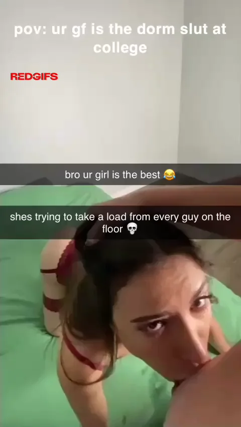 POV: Your GF the College Cumslut Gobbling BBC 🍆😈