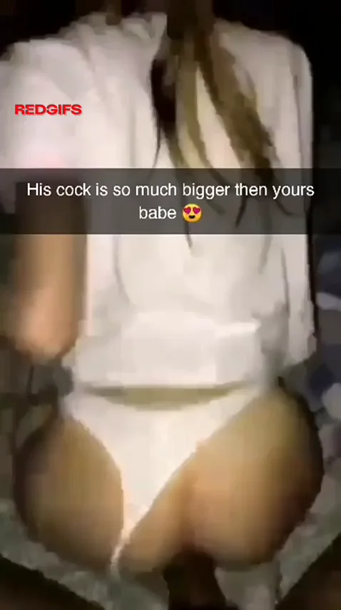 His cock is so much bigger than yours.... Cant blame her for cheating, can you???