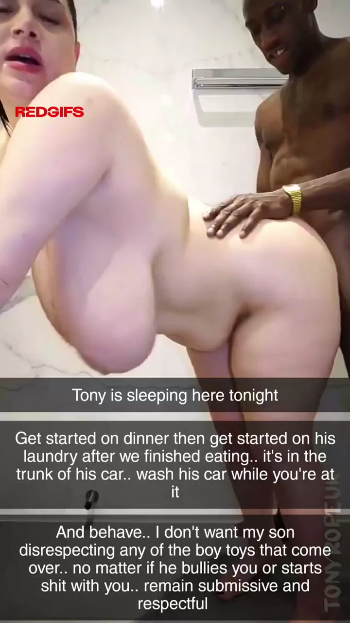 Your mom has her bully boy toy sleeping over