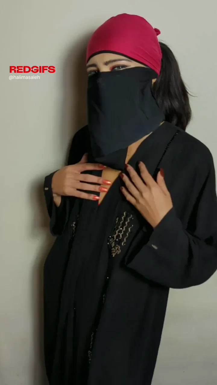 Hijabi Slut's Massive Tits Tease Under the Veil