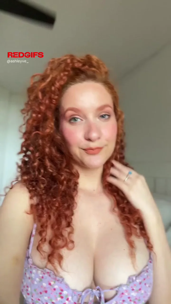 Caught Staring at My Massive Redhead Tits – Can't Blame Ya!