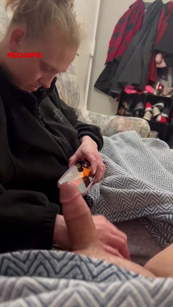 😏 Fine... I'll Stroke Your Cock, Just Pull It Out Babe 💦