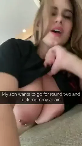 🔥 Son Craves Round 2: Mommy's Juicy Tits Dripping Cum! 💦