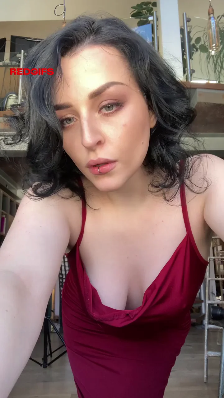 Wand Me Up, Baby - Big Tits Tease in Red Slip