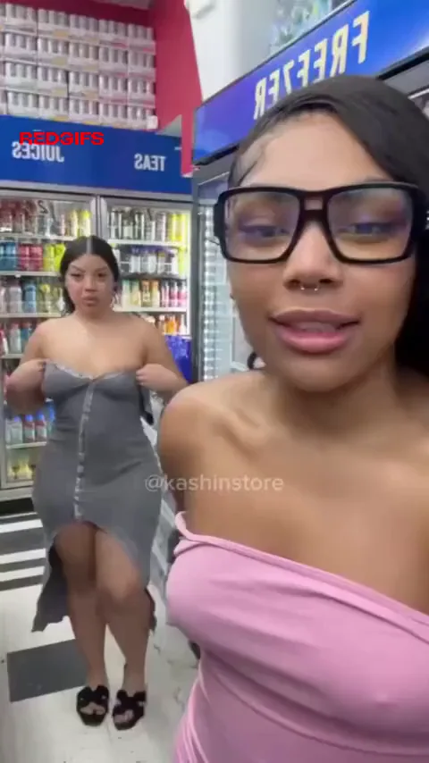 showing off in the middle of the store