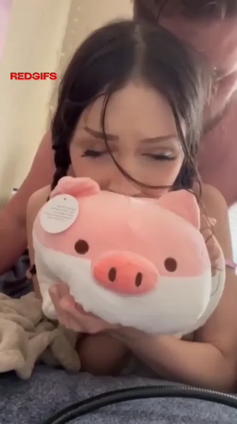 It's not gay if you're just thanking him for buying you a new stuffed animal.