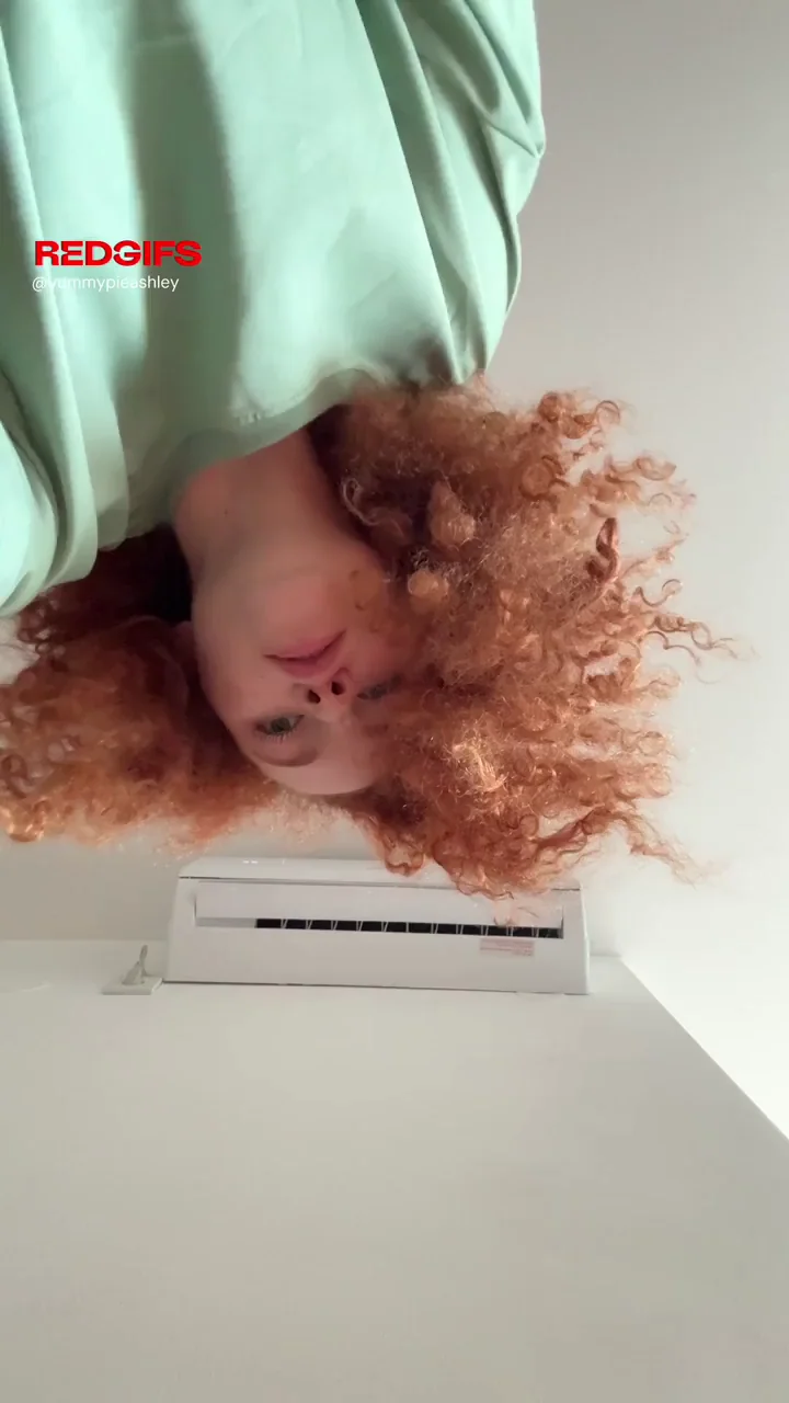 23F Redhead Slut Hangs Upside Down Teasing Her Juicy Ass & Tits 🍑🔥