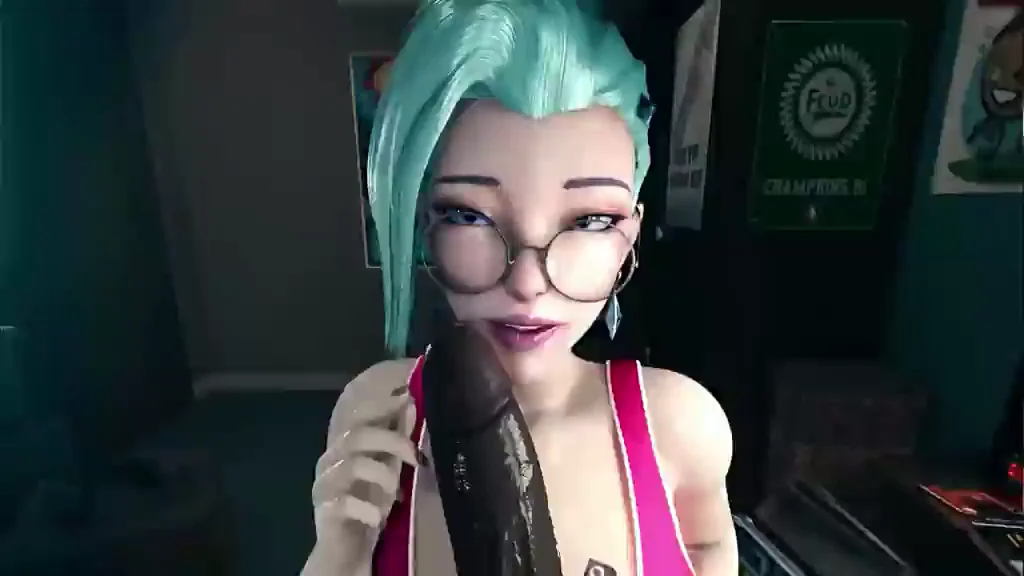 Seraphine Slurps Massive Cock 💦👅 (generalbutch LoL Rule34)