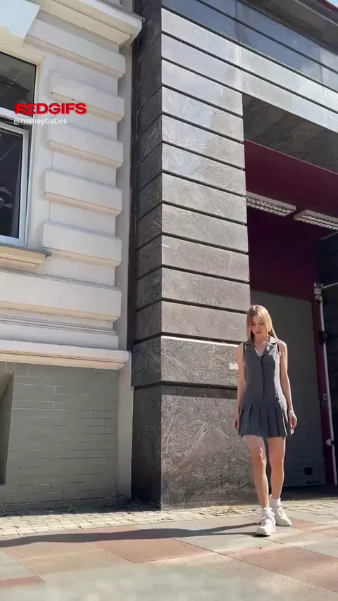 Nude or Nah? Cute Teen Tease Drops Dress & Flashes Tits 🍒🔥