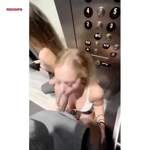 Snowbunnies suck BBC everywhere they can… even in the elevator