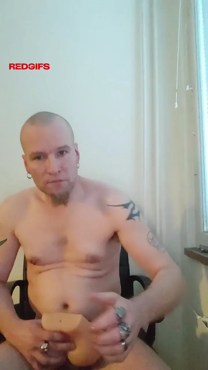 Fucking a toy and cumming
