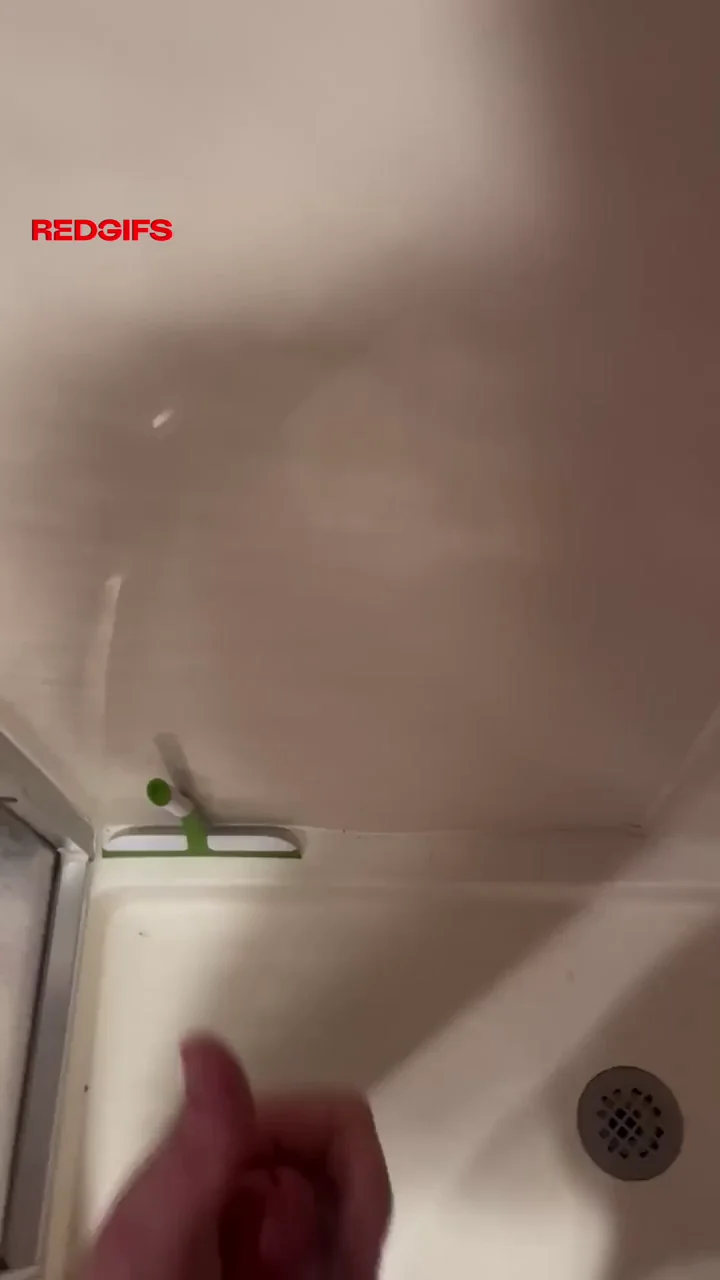 Shower Jerk-Off #2: Redditor's Thick Cock Blasts Load Hard