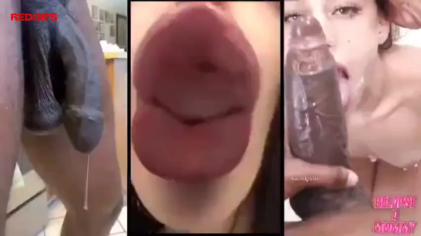 Slutty White MILF Stretches Lips for Massive BBC - Open Wide!