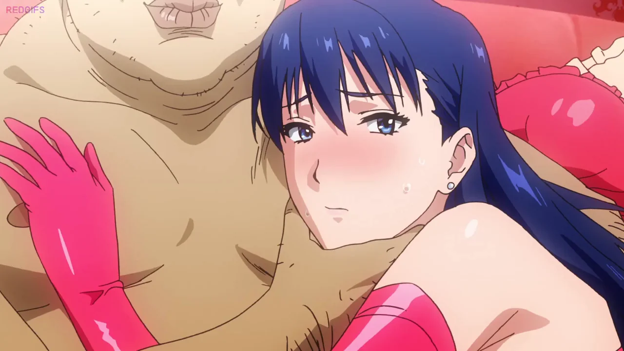 Cuck Hubby Watches Slutty Anime Wife Stroke Cock in Red Gloves