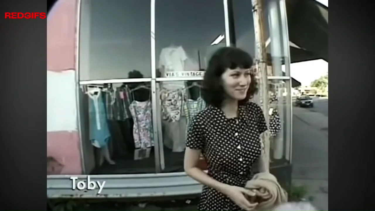 90s Retail Babe Drops Dress for Ballsy Public Nude Shoot