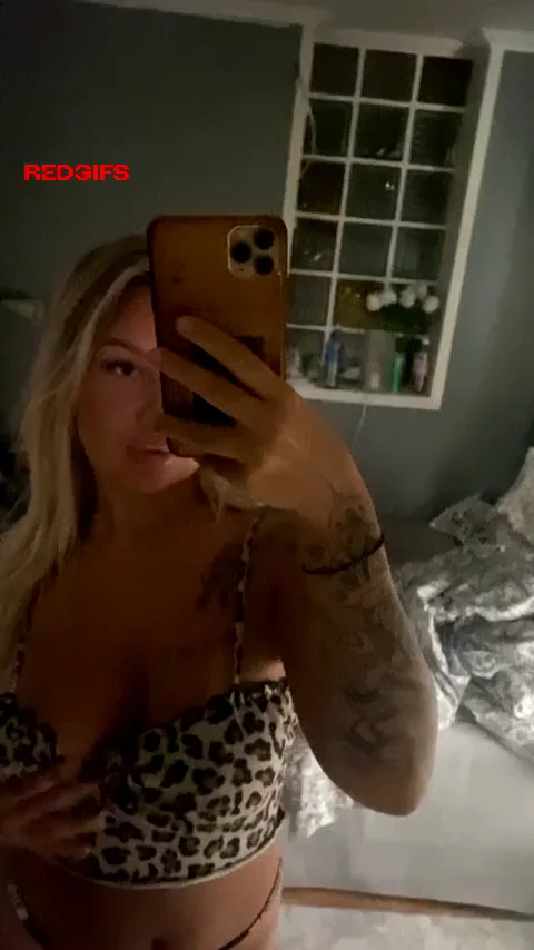 Cute Leopard Bra Tease on My Tits