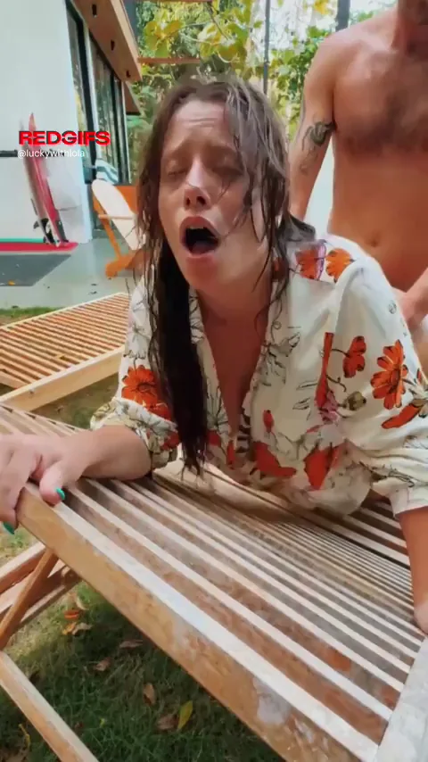 Bent over and fucked by the pool boy