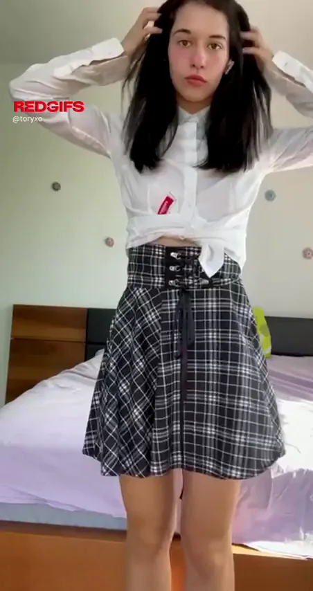 Wanna Dive Up This Slutty Schoolgirl Skirt? 😈👅
