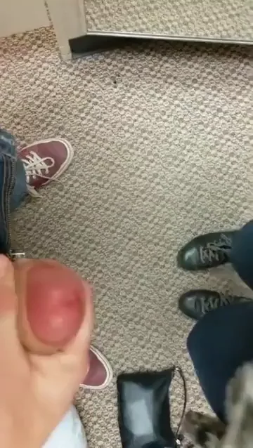 Mall Dressing Room Panties Creampie Explosion!