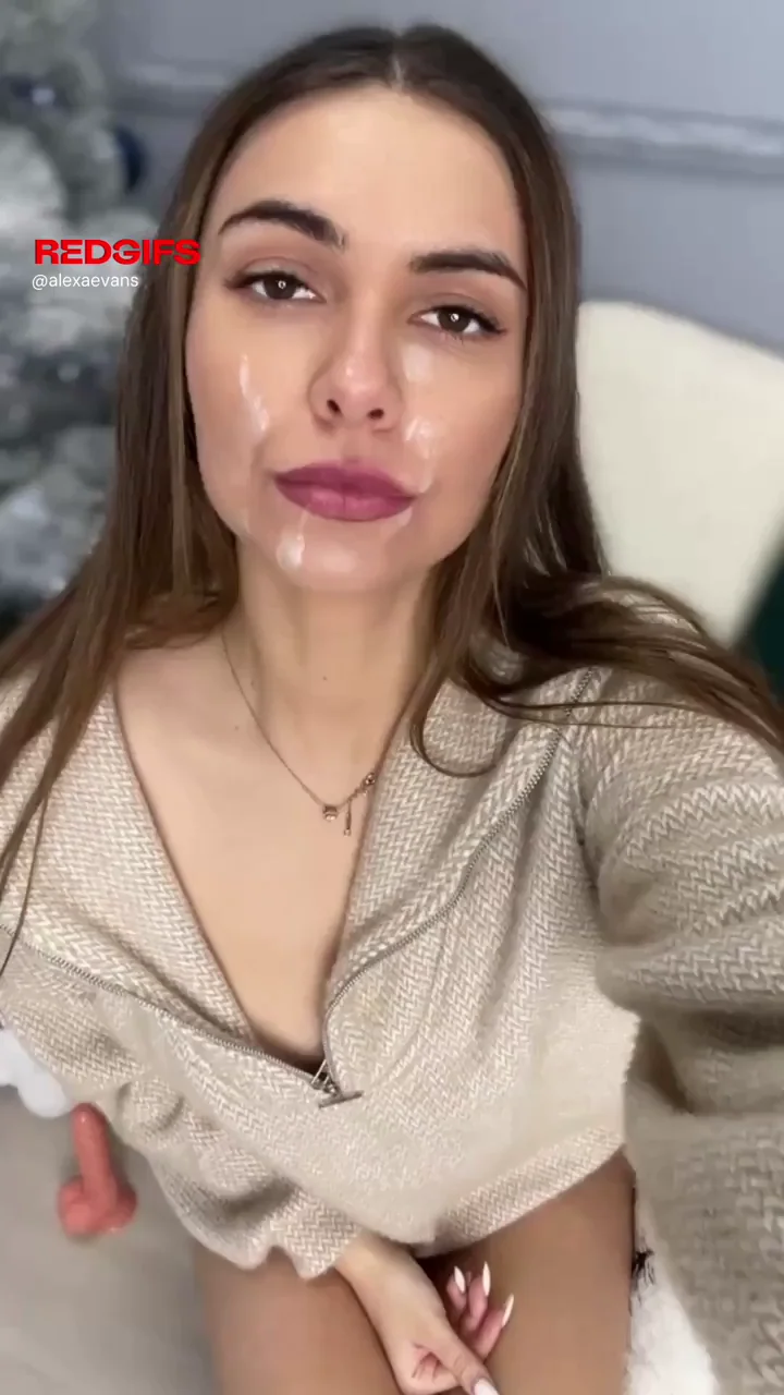 Cum-Drenched Slut Flashes Her Tits and Teases Pussy