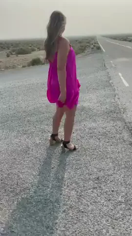 I got fucked roadside and gulped his load like a good girl