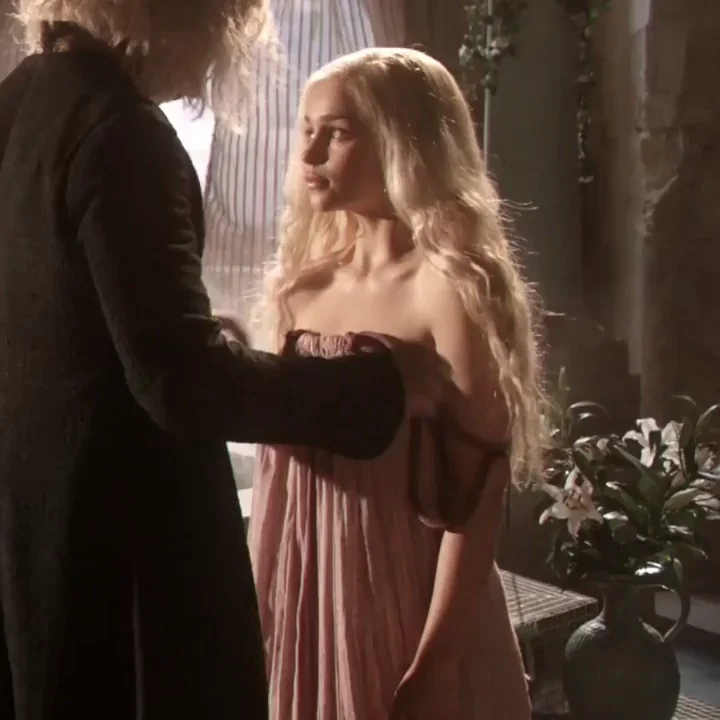 Daenerys' Dripping Topless Tease: Emilia Clarke's Perky Tits Exposed